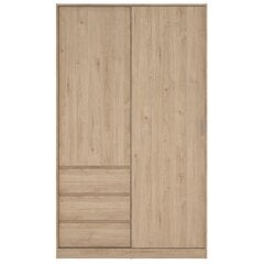 Шкаф Aatrium Naia, 118x60x200 см, коричневый цена и информация | Шкафы | 220.lv