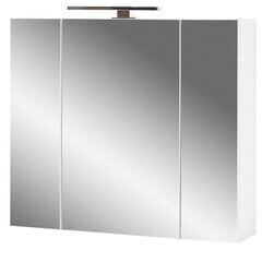 Spoguļskapis Aatrium Salinas, 76x18x71 cm, balts цена и информация | Шкафчики для ванной | 220.lv