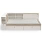 Vienīgā gulta Aatrium Life Function, 90x190/200 cm, brūns/balts cena un informācija | Gultas | 220.lv