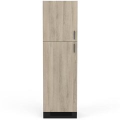 Кухонный шкаф Aatrium Origan, 60x60x206 см, коричневый/черный цена и информация | Кухонные шкафчики | 220.lv