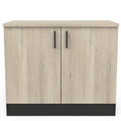 Кухонный шкафчик Aatrium Origan, 100x60x85 см, коричневый/черный цена и информация | Кухонные шкафчики | 220.lv