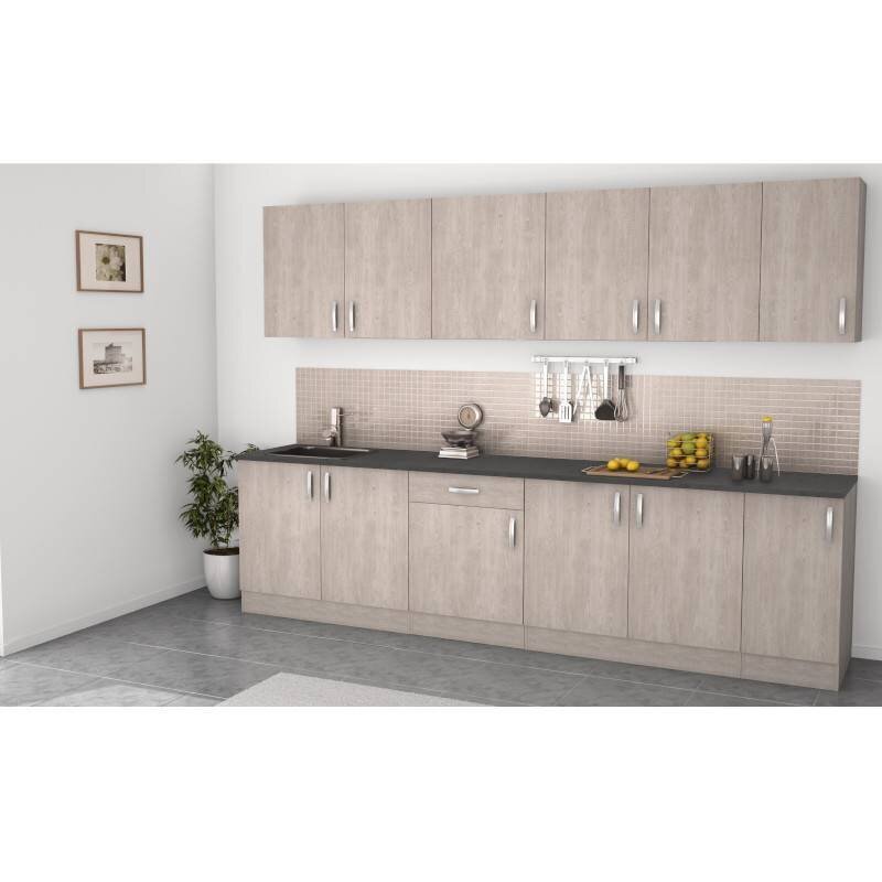 Virtuves skapītis Aatrium Paprika, 60x60x85 cm, brūns/pelēks cena un informācija | Virtuves skapīši | 220.lv