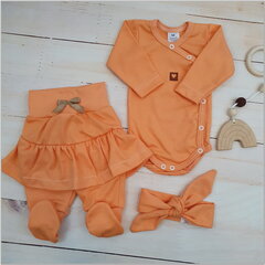 Комплект для новорожденных Zyzio&Zuzia, оранжевый цена и информация | Комплекты одежды для новорожденных | 220.lv