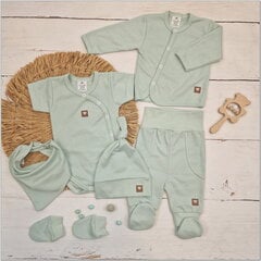 Комплект для новорожденных Zyzio&Zuzia, зелёный цена и информация | Комплекты одежды для новорожденных | 220.lv