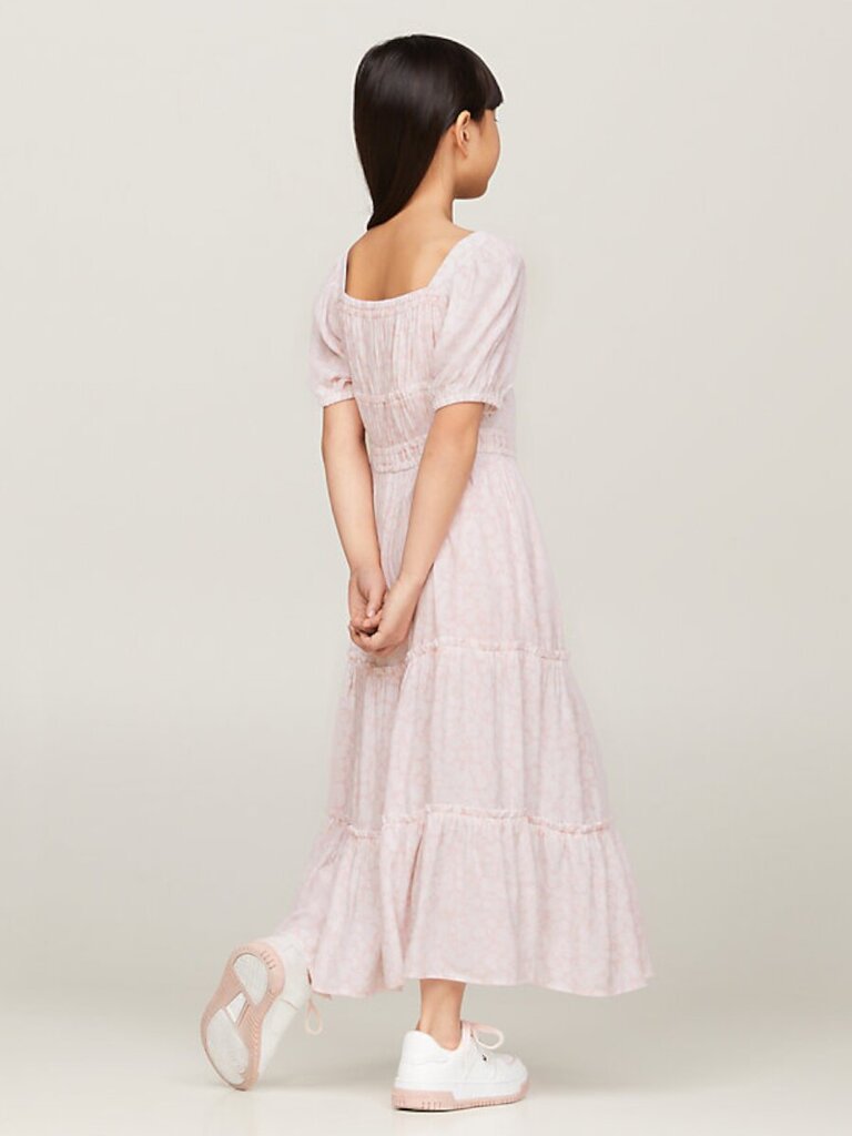 Tommy Hilfiger kleita sievietēm Ditsy Flower Print Dress KG0KG079410JV 540125628, rozā cena un informācija | Kleitas meitenēm | 220.lv