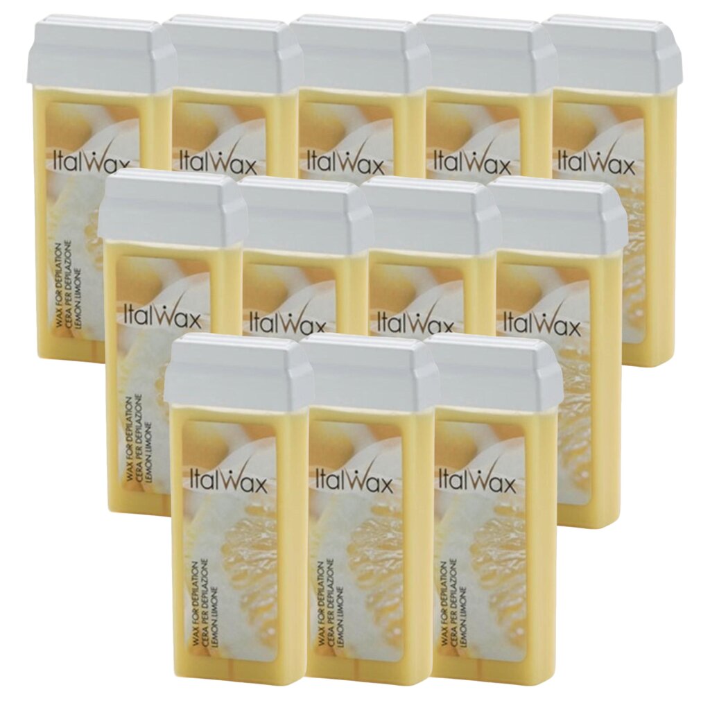 Vaska kārtridžs ItalWax Lemon, 12x100 ml цена и информация | Depilācijas līdzekļi, vaksācijas piederumi | 220.lv