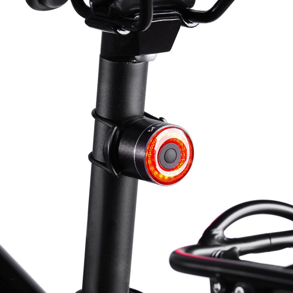 Wozinsky WRBLB3 USB-C LED aizmugurējā velosipēda gaismas sarkanā gaismas STOP sensors - melns cena un informācija | Velo lukturi un atstarotāji | 220.lv