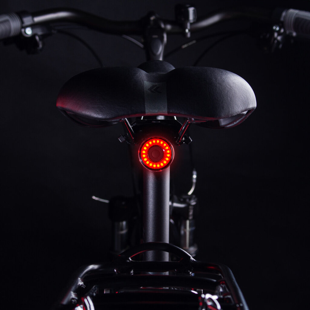Wozinsky WRBLB3 USB-C LED aizmugurējā velosipēda gaismas sarkanā gaismas STOP sensors - melns cena un informācija | Velo lukturi un atstarotāji | 220.lv