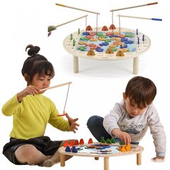 Koka magnētiskā spēle bērniem Noķer zivtiņu Viga cena un informācija | Attīstošās rotaļlietas | 220.lv