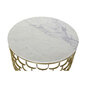 Mazs galdiņš DKD Home Decor, marmors, (81 x 81 x 42 cm), zelts/balts cena un informācija | Žurnālgaldiņi | 220.lv