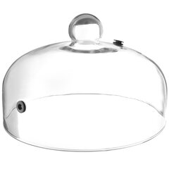Широкий стеклянный купол для копчения еды на тарелке с диаметром отверстия. 260 мм — Хенди 199664 цена и информация | Кухонные принадлежности | 220.lv