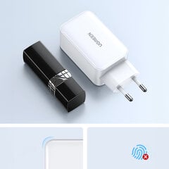 Быстрое зарядное устройство Ugreen CD244 65 Вт USB-A / 2x USB-C GaN - белое цена и информация | Зарядные устройства для телефонов | 220.lv