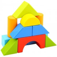 Деревянные блоки Tooky Toy, 16 шт. цена и информация | Конструкторы и кубики | 220.lv