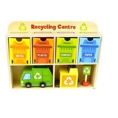 Koka atkritumu šķirošanas centrs Tooky Toy cena un informācija | Attīstošās rotaļlietas | 220.lv