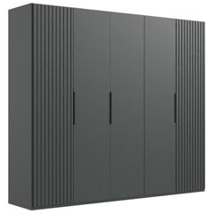 Шкаф 5-дверный Aatrium Andorra, черный цвет цена и информация | Шкафы | 220.lv