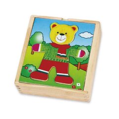 Деревянный пазл "Мишка Тедди", Viga цена и информация | Игрушки для малышей | 220.lv