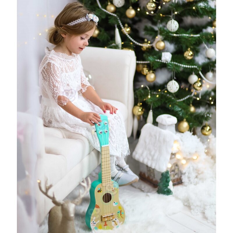 Bērnu koka ģitāra Tooky Toy cena un informācija | Attīstošās rotaļlietas | 220.lv