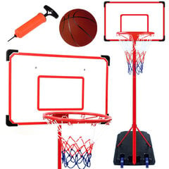 Баскетбольная стойка с щитом и надувным мячом цена и информация | Игры на открытом воздухе | 220.lv
