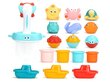 Vannas istabas rotaļlietu komplekts ar maisiņu цена и информация | Rotaļlietas zīdaiņiem | 220.lv