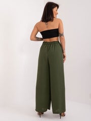 Женские брюки из ткани зеленого цвета цена и информация | Брюки | 220.lv