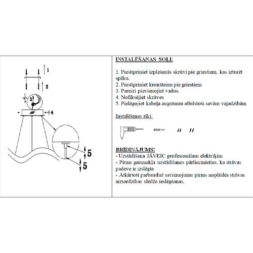 Piekaramā lampa Nuovo cena un informācija | Lustras | 220.lv