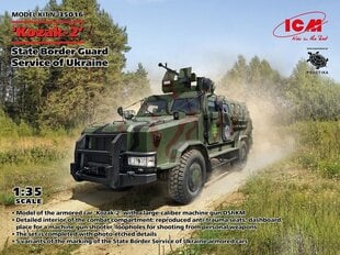 Līmējošais modelis ICM 35016 State Border Guard Service of Ukraine Kozak-2 1/35 cena un informācija | Līmējamie modeļi | 220.lv