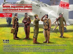 Līmējošais modelis ICM 48053 WWII Japanese pilots and Ground Personnel 1/48 cena un informācija | Līmējamie modeļi | 220.lv