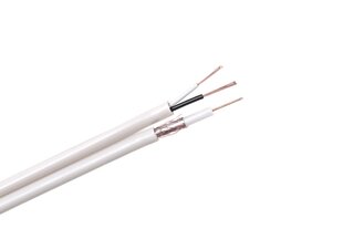 Barošanas kabelis Cabletech rg-59+2x0,5, 100 m cena un informācija | Kabeļi un vadi | 220.lv
