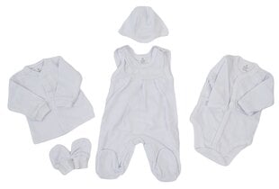 Приданое из 5 частей белого цвета цена и информация | Комплекты одежды для новорожденных | 220.lv