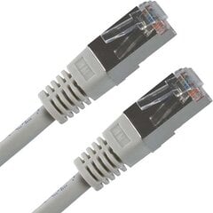 кабель сетевой lan ftp, cat.5e, rj45 m - rj45 m, 5 м, экранированный, серый, экономичный цена и информация | Кабели и провода | 220.lv