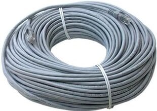 кабель сетевой lan utp, cat.5e, rj45 m - rj45 m, 50 м, неэкранированный, серый, экономичный цена и информация | Кабели и провода | 220.lv