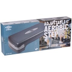 Aerobic step Umbro sols 70x29cm, pelēks цена и информация | Степ-платформы | 220.lv