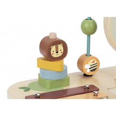 Koka Montessori aktivitāšu galds ar metalofonu Tooky Toy cena un informācija | Attīstošās rotaļlietas | 220.lv