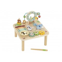 Koka Montessori aktivitāšu galds ar metalofonu Tooky Toy cena un informācija | Attīstošās rotaļlietas | 220.lv