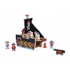 Pirātu kuģa un figūriņu komplekts Tooky Toy cena un informācija | Attīstošās rotaļlietas | 220.lv