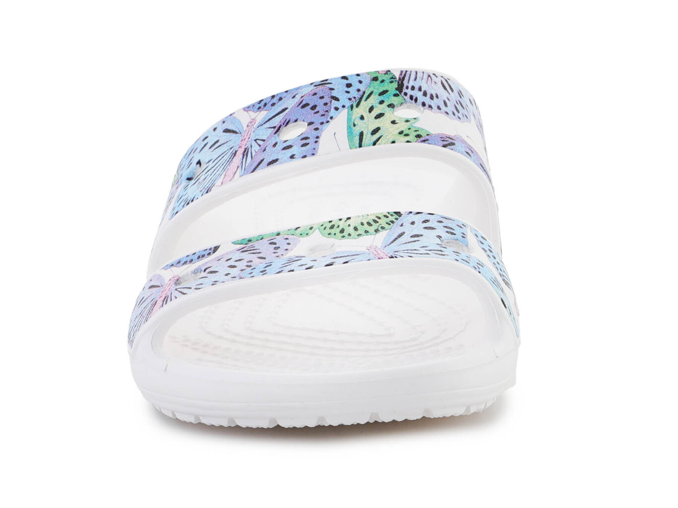 Crocs Classic Butterfly Sndl K White/Multi 208299-94S 30412-490 cena un informācija | Bērnu čības, maiņas apavi | 220.lv