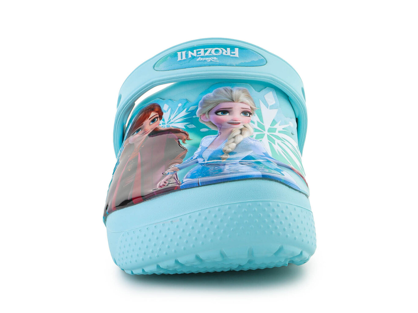 Crocs iesļūcenes meitenēm Fl Frozen/Ledus sirds II Kids Clog, zils cena un informācija | Bērnu čības, maiņas apavi | 220.lv