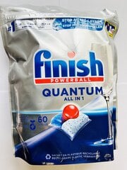 Finish Powerball Quantum капсулы для мытья посуды, 60 шт. цена и информация | Средства для мытья посуды | 220.lv