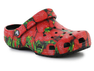 Crocs iešļūcenes sievietēm un vīriešiem Classic Hyper Real Clog 208343-643 30545-466, sarkani цена и информация | Шлепанцы, тапочки для женщин | 220.lv