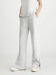 Calvin Klein Jeans bikses sievietēm Diffused Monologo Jog Lunar Rock 560077643, baltas цена и информация | Женские брюки | 220.lv