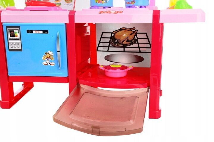 Rotaļu virtuve Funfit Kids Kitchens, 66 cm, rozā cena un informācija | Rotaļlietas meitenēm | 220.lv