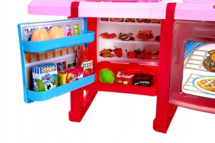 Rotaļu virtuve Funfit Kids Kitchens, 66 cm, rozā cena un informācija | Rotaļlietas meitenēm | 220.lv