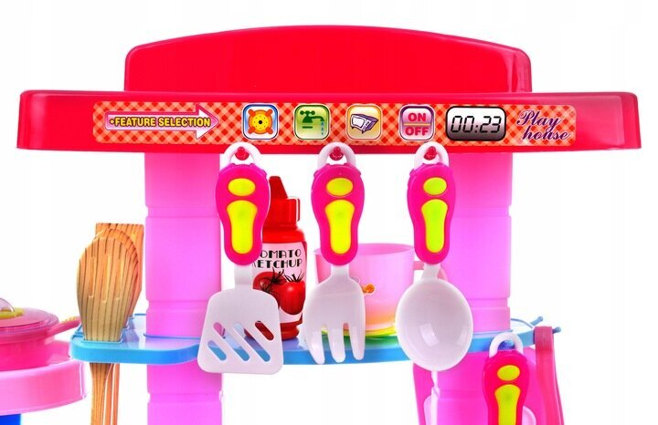 Rotaļu virtuve Funfit Kids Kitchens, 66 cm, rozā cena un informācija | Rotaļlietas meitenēm | 220.lv