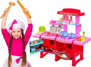 Rotaļu virtuve Funfit Kids Kitchens, 66 cm, rozā cena un informācija | Rotaļlietas meitenēm | 220.lv