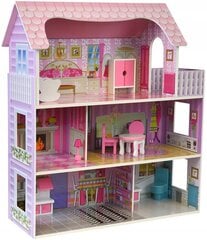 Koka leļļu māja Funfit Kids Cottage 3892, rozā, 70 cm цена и информация | Игрушки для девочек | 220.lv