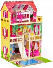 Koka leļļu māja Funfit Kids Eko 3044, 90 cm cena un informācija | Rotaļlietas meitenēm | 220.lv