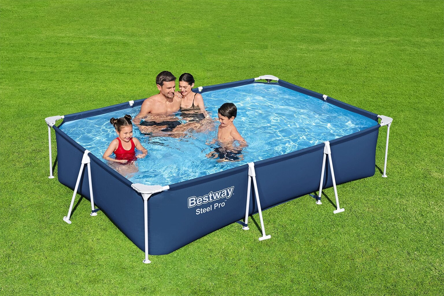 Baseins Bestway300 x 201 x 66 cm, ar filtra sūkni cena un informācija | Baseini | 220.lv