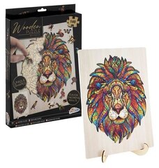Koka puzle ar lauvu, 140 d. cena un informācija | Puzles, 3D puzles | 220.lv