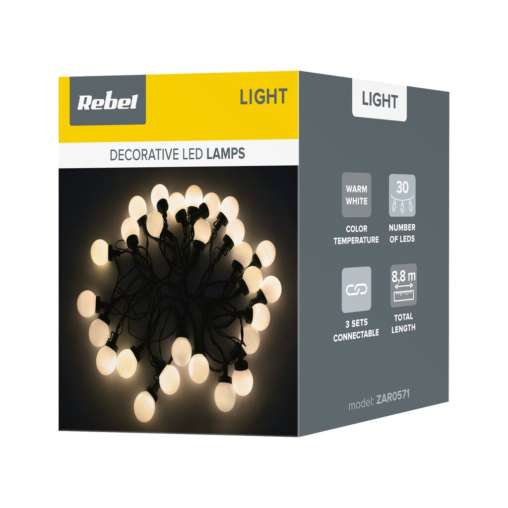 LED vītne, balta cena un informācija | Āra apgaismojums | 220.lv