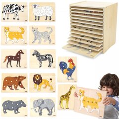набор деревянных головоломок viga цена и информация | Игрушки для малышей | 220.lv